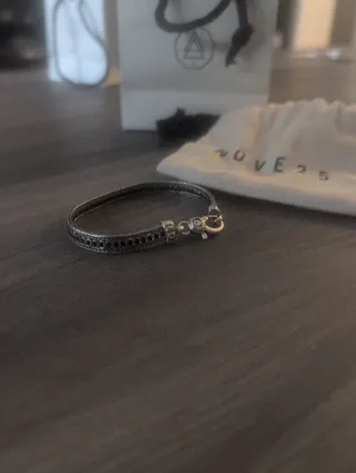 Pulsera Nove25 Black Foxtail 17cm