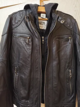 Cazadora Cuero Angelo Litrico Hombre M