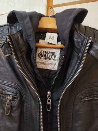 Cazadora Cuero Angelo Litrico Hombre M