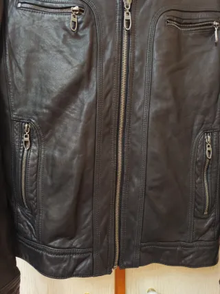 Cazadora Cuero Angelo Litrico Hombre M