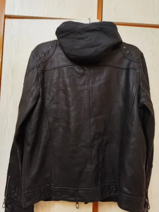 Cazadora Cuero Angelo Litrico Hombre M