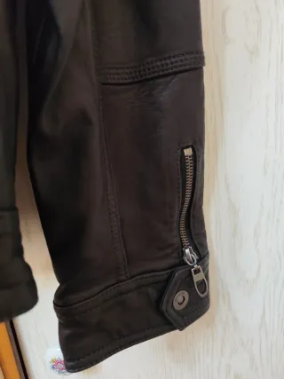 Cazadora Cuero Angelo Litrico Hombre M