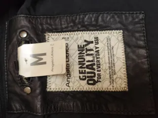 Cazadora Cuero Angelo Litrico Hombre M