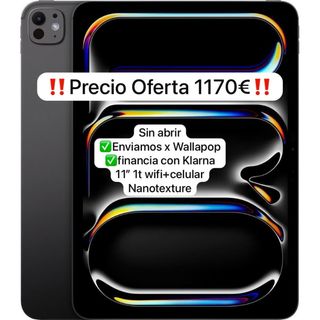iPad Pro M4 11 1TB Celular Nanotexture SIN ABRIR