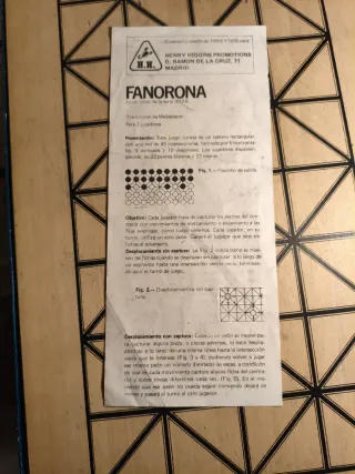 Juego de mesa Fanorona Madagascar