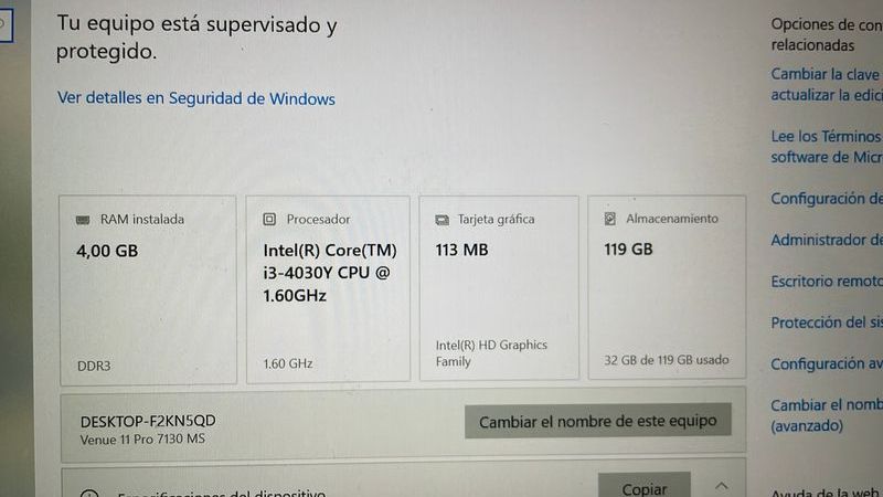 Portátil Dell Venue 11 Pro 7130 Tablet Táctil afbeelding 9