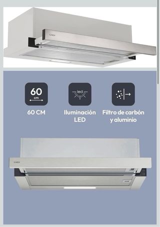 Campana extractora Candy CBT6130/3X