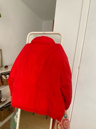 Chaqueta acolchada rojo