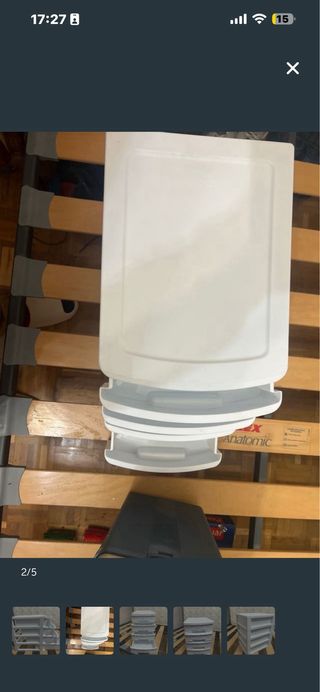 Cajonera de plástico blanca