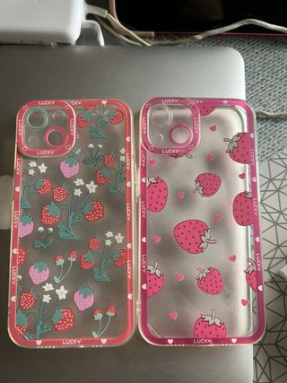 Pack 2 Fundas iPhone 13/14 Fresas