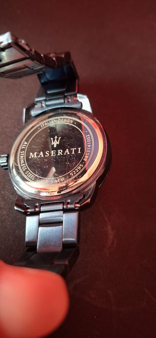 Orologio di lusso Maserati Blu Dorato Poco Utilizzato