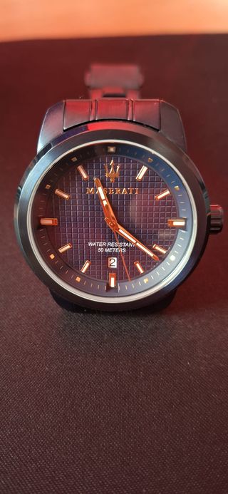 Orologio di lusso Maserati Blu Dorato Poco Utilizzato
