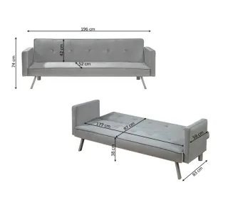 Sofá Cama AVELI Gris