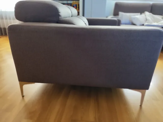 Sofás beige/marrón tela