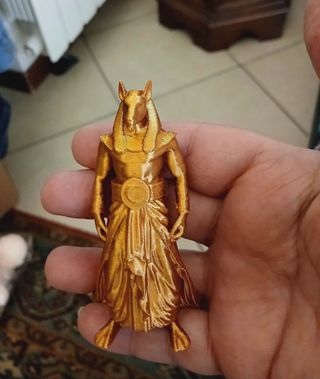 Statuetta Anubi dorata