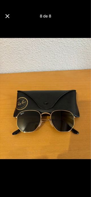Gafas de Sol Ray-Ban Hexagonales Doradas