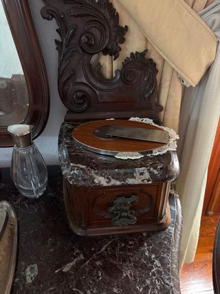 Tocador Vintage Madera y Mármol