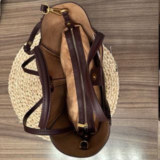 Bolso Zara Burdeos Mujer