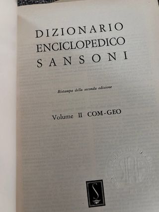 Set Dizionario enciclopedico Sansoni