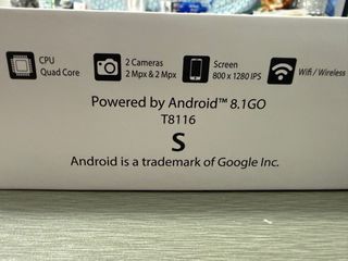 Tablet S Android 8 Pulgadas Negra