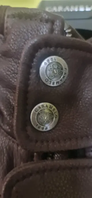 Chaquetón Piel Hombre Caramelo Marrón