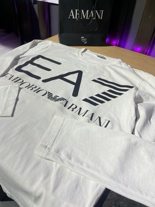 Maglia EA7 Emporio Armani Uomo Bianca Originale