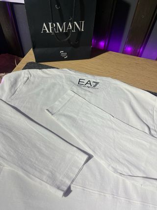 Maglia EA7 Emporio Armani Uomo Bianca Originale