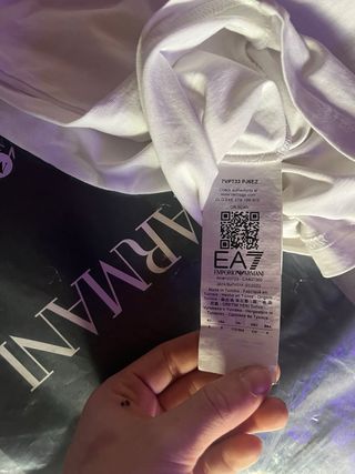 Maglia EA7 Emporio Armani Uomo Bianca Originale