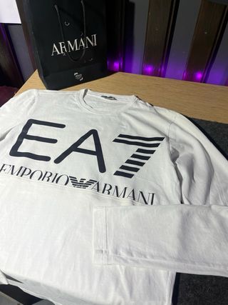 Maglia EA7 Emporio Armani Uomo Bianca Originale