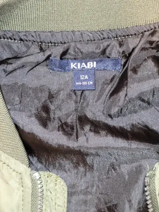 Chaqueta bomber Kiabi verde militar Talla XL