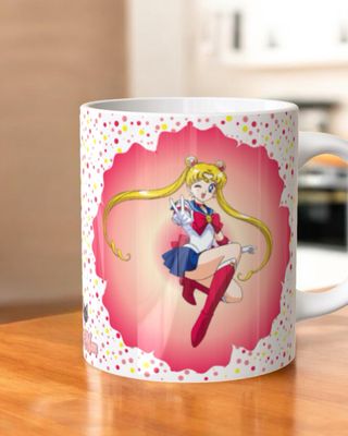 Caneca Sailor Moon Lua Rosa