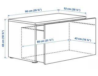 Cajones de almacenaje juvenil como nuevos.