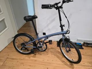 Bicicleta plegable 20 6v azul