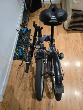 Bicicleta plegable 20 6v azul