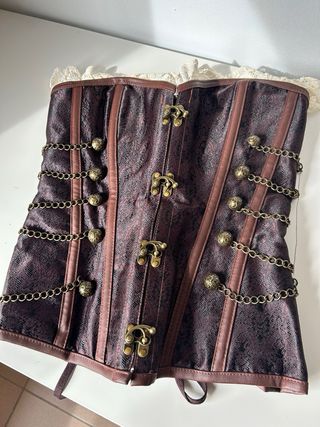 Disfraz Carnaval Marrón y Dorado