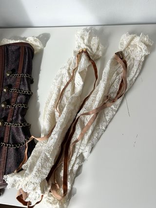 Disfraz Carnaval Marrón y Dorado