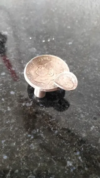 Cenicero Vintage Monedas Plata Alfonso XII