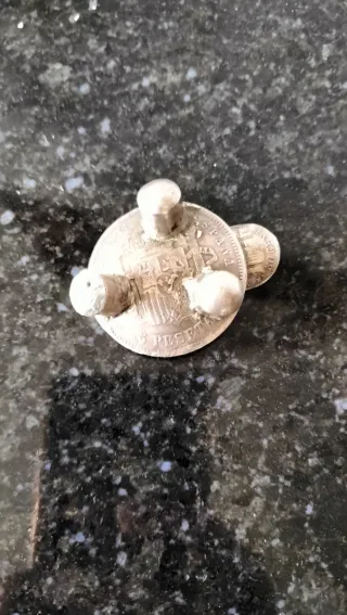 Cenicero Vintage Monedas Plata Alfonso XII