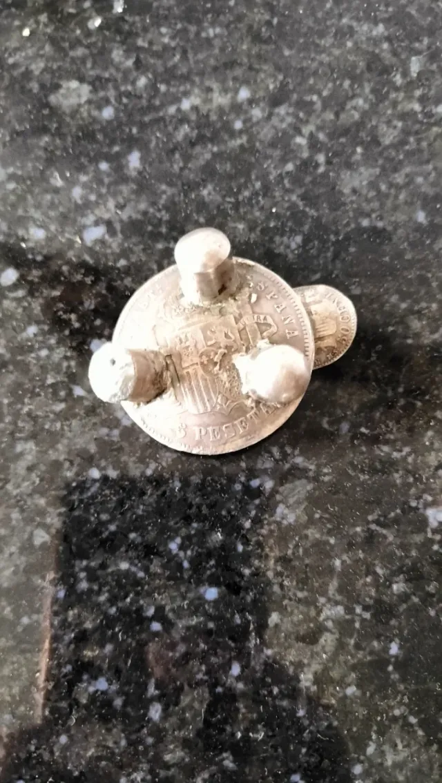 Cenicero Vintage Monedas Plata Alfonso XII