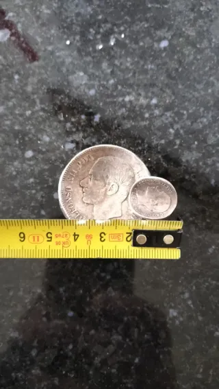 Cenicero Vintage Monedas Plata Alfonso XII