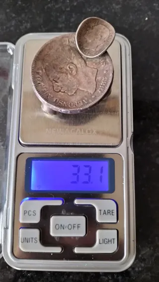 Cenicero Vintage Monedas Plata Alfonso XII