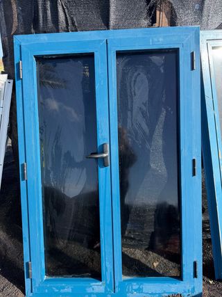 2 Ventanas Aluminio Azul