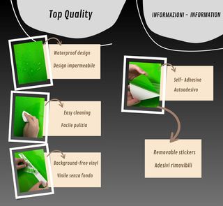 Juego de 15 adhesivos adhesivos para cuadro de bic