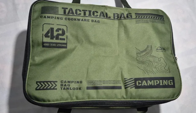 Bolsa Táctica Camping Militar Verde 42 litros