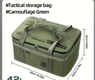 Bolsa Táctica Camping Militar Verde 42 litros