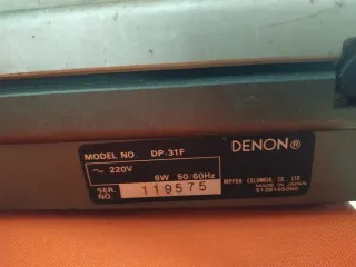 Tocadiscos Denon Quartz DP-31F