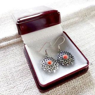 Lote foulard/Chal Parfois+Pendientes plata vintage