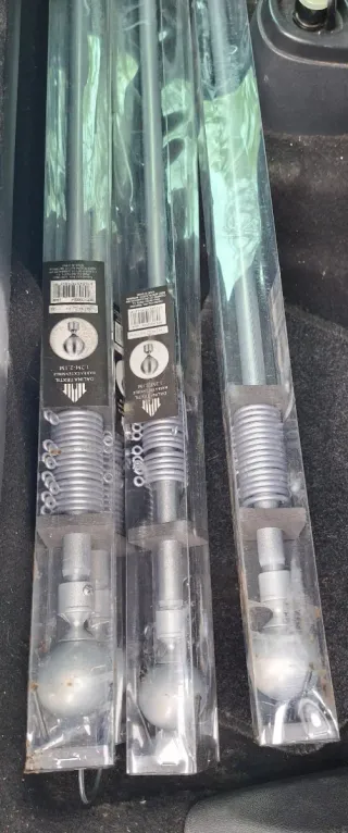 5 Barras Cortina Extensible Dalina Textil Plata