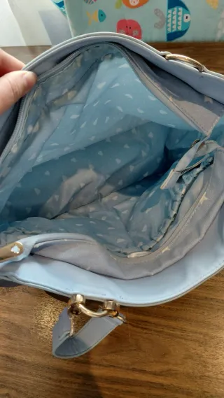 Bolso para cochecito Mayoral azul estrellas