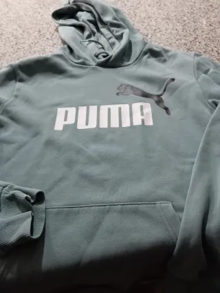 Sudadera Puma Unisex Talla Única Verde Azulado